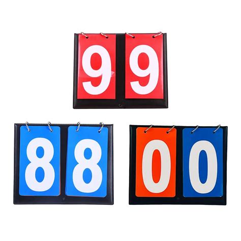 2 Digit Table Scoreboard Sports Scorekeeper Scoring Flips Up For