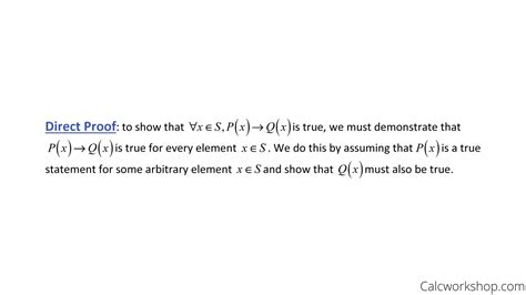 Direct Proof Explained W 11 Step By Step Examples