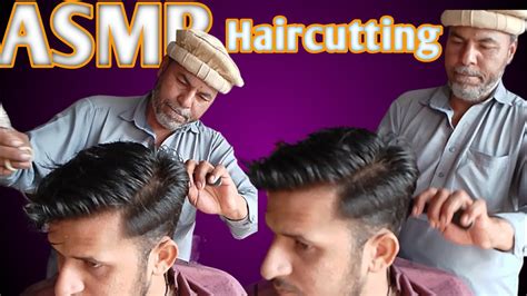 Asmr Street Barbershop Hair Cutting Asmr Old Barber Youtube