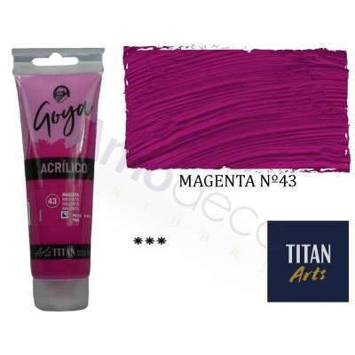 Acrilico Goya Estudio Pintura Color Magenta N Titan Arts