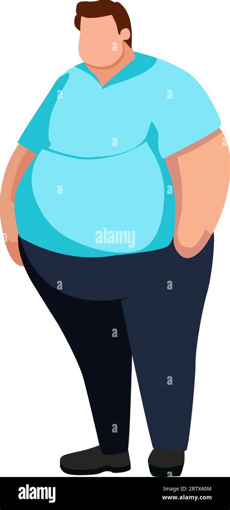 Obese Man Clip Art Vector Illustration Stock Vector Image And Art Alamy