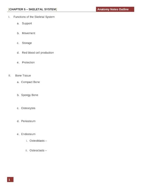 Docx Chapter Skeletal Systemmspool Weebly