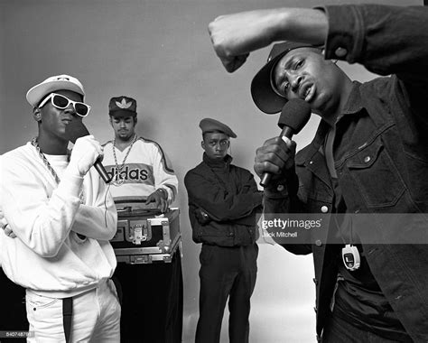 Chuck D Flavor Flav And Terminator X Members Of The Hip Hop Group