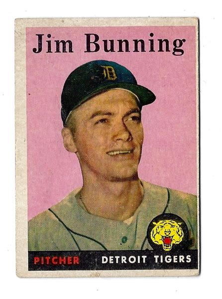 Lot Detail Jim Bunning Hof Topps Baseball Card