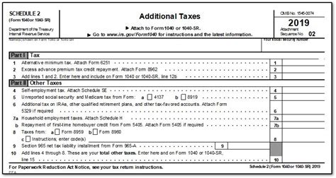 Irs Schedule 2 Line 45 Fillable Form Printable Forms Free Online