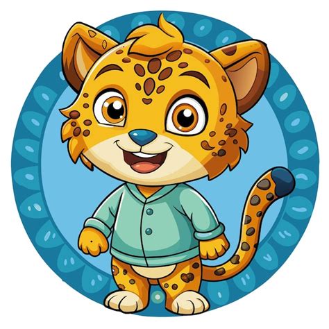 Premium Vector Cute Jaguar Happy Sticker Cartoon Vector Tshirt Logo