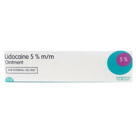 Buy Teva Lidocaine 5 Ointment 15g Chemist Direct