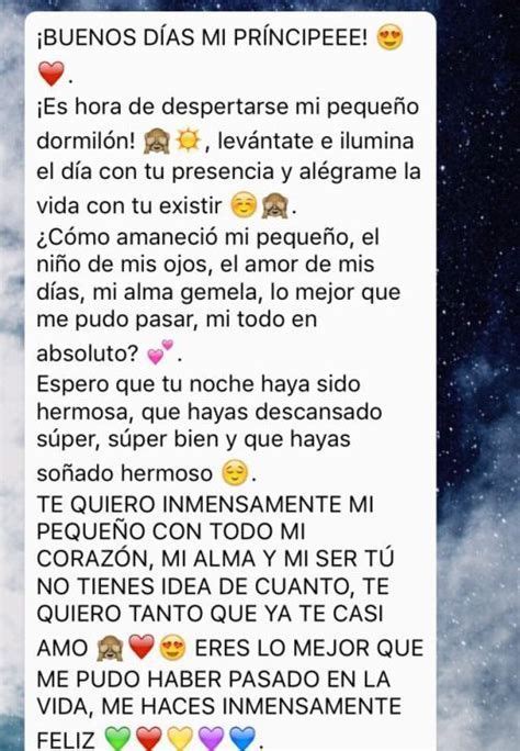 Mensajes De Buenas Noches Para Mi Novio Largos Carta De Buenos Dias