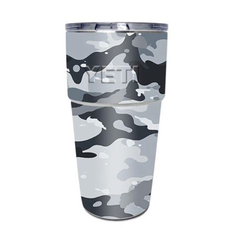 MightySkins YEPINT16SI Gray Camouflage Skin For Yeti Rambler 16 Oz