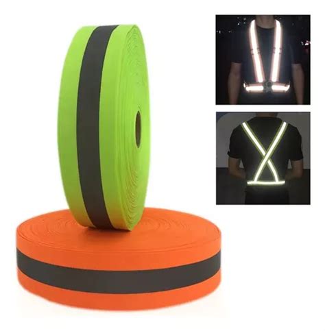 Kit Faixa Fita Refletiva Gorgur O Fluorescente Uniforme Cor Verde