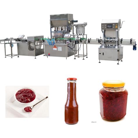 Automatic Tomato Ketchup Jam Jar Paste Chili Sauce Bottle Filler