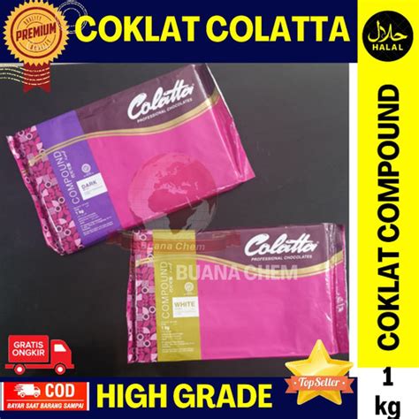 Jual Colatta Dark White Milk Chocolate Compound Coklat Batang 1kg