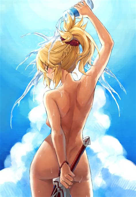 Tonee Fate Grand Order Mordred Fate Artist Revision Ass Naked Nipples