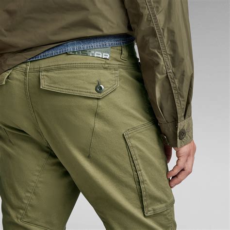 Pantalon Zip Pkt 3D Skinny Cargo Vert G Star RAW