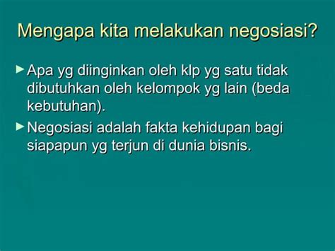 Teknik Negosiasi Materi Negosiasi Ppt