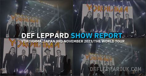 Def Lepppard Resume The World Tour 2023 In Yokohama Japan Show Report Setlist