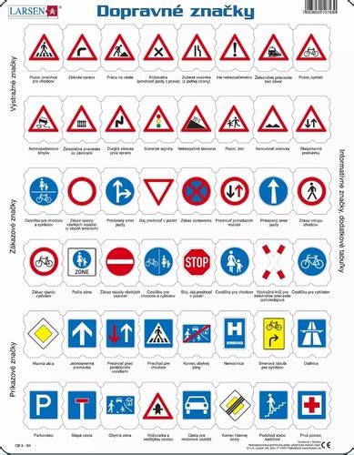 Puzzle Dopravné značky Larsen OB3 SK Puzzle z Panta Rhei