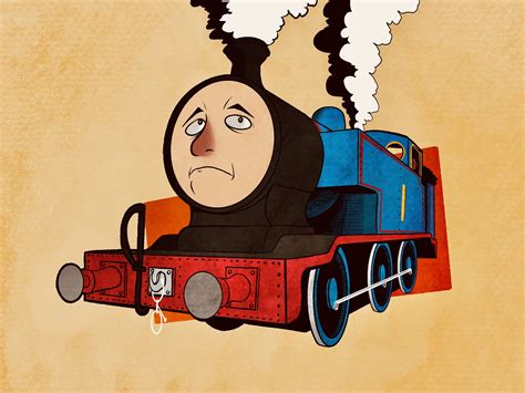 A very worried thomas the tank engine by SolmonGtrauth on DeviantArt