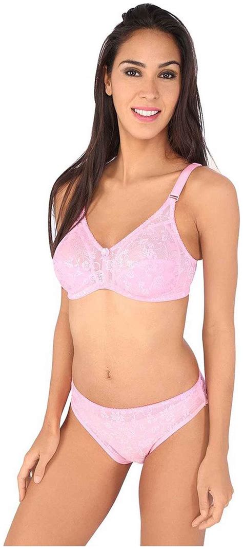 Buy Bralux Pink Cotton Lingerie Sets Online At Low Prices In India