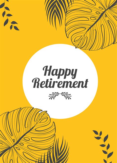 Free Retirement Card Templates And Examples Edit Online And Download