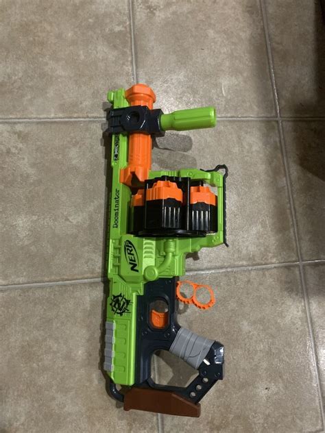 Nerf Zombie Strike Doominator Holds 24 Darts Zombie Blaster No Darts EBay