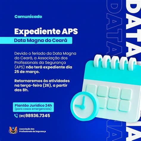 FERIADO DATA MAGNA DO CEARÁ APS