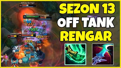 Sezon 13 Shojinli Off Tank Rengar 5 Kişiye Atlıyor Q Bekleme Süresi