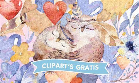 Cliparts Amor Y Amistad B Hos Floral Corazones Watercolor