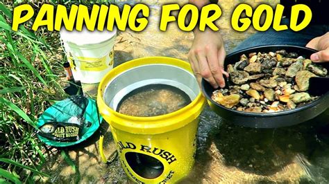 Gold Panning Kit Gold Rush Nugget Bucket Youtube