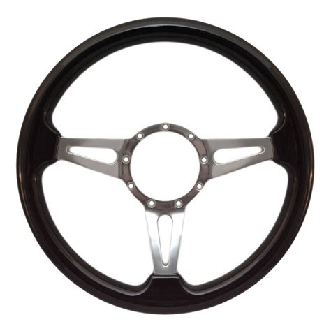 St3077 Volante S9 Vw 14 Steering Wheel Black Ash Wood Grip