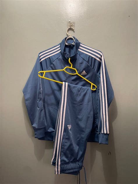 Adidas Tracksuit Set, Men's Fashion, Activewear on Carousell