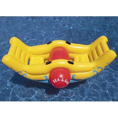 Free Shipping Swimline Vinyl Inflatable Sea Saw Rocker Pool Float