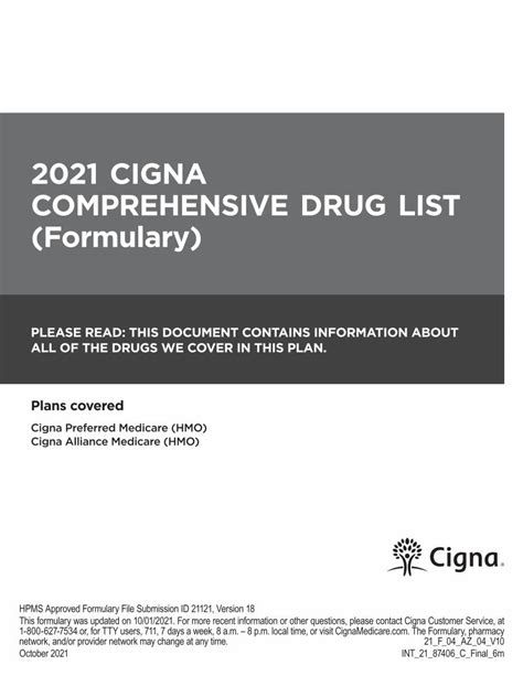 Cigna Formulary 2024 Pdf Free Livy Kaylyn