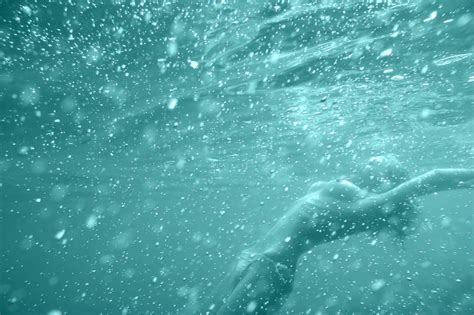 Naked Girl In The Water By The Sea Desktop Wallpapers