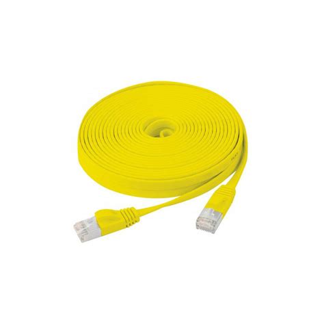 Exertis Connect Cordon Rj45 Plat Cat 6 U Ftp Sng Jaune 10 M 845184