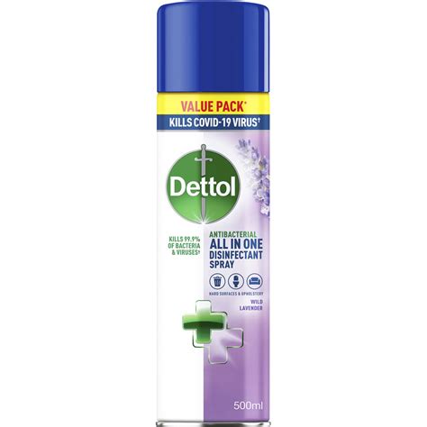 Dettol Wild Lavender Antibacterial All In One Disinfectant Spray 500ml