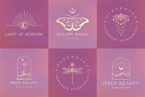 Premade Logo Designs Collection Gold Graphic By Olya Creative