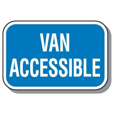 California State Handicap Signs Van Accessible Seton