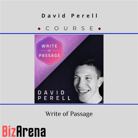 David Perell Write Of Passage