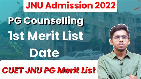 Cuet Pg Jnu Pg First Merit List Latest Update Jnu Pg Cutoff