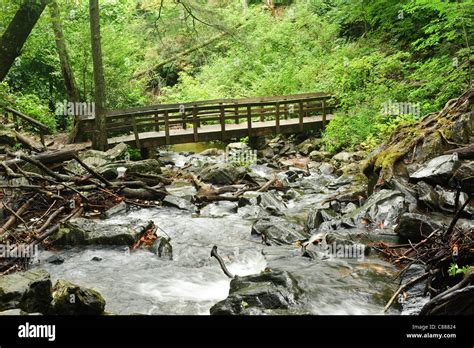 Bridge Over Mountain Stream Hi Res Stock Photography And Images Alamy