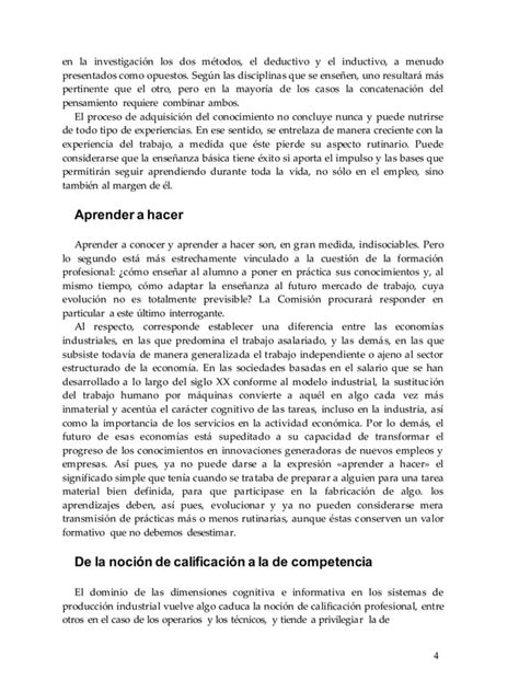 Pilares Educacion Delors Pdf