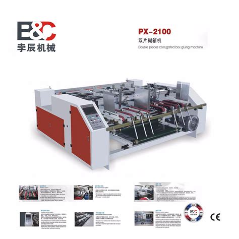 Semi Auto Corrugated Carton Box Foler Gluer Machine Two Pieces Glue