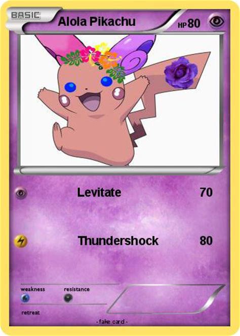 Pokémon Alola Pikachu - Levitate - My Pokemon Card