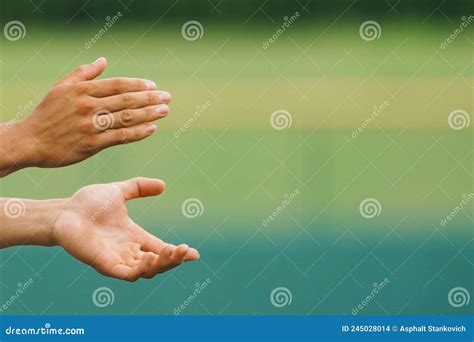 A Coach On Hand To Inspire Players Stock Photo Image Of Hand