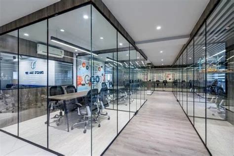 Gray Aluminum Office Partition At Rs 550 Sq Ft In Surat Id 2853862810448