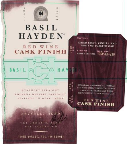 Basil Hayden Small Batch Red Wine Cask Finish Artfully Aged Straight