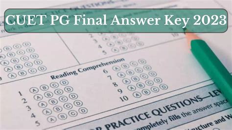 Cuet Pg Final Answer Key 2023 Nta Cuet Pg Final Answer Key Released