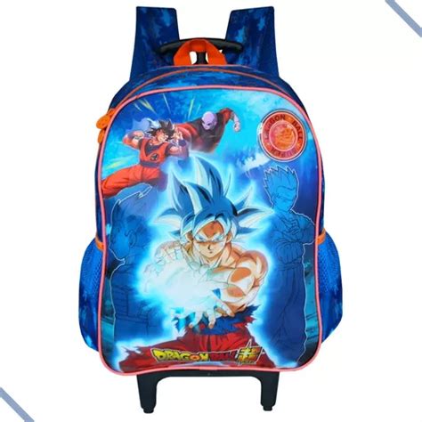 Mochila Escolar Infantil De Rodinhas Dragon Ball Super Clio Mercadolivre