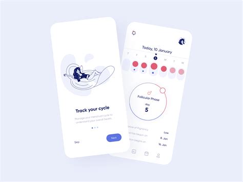 Period Tracker App on Behance